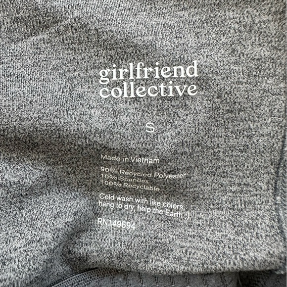 Girlfriend Collective Gravel Gray Workout Mini Dress with Built In Shorts - Picture 5 of 8